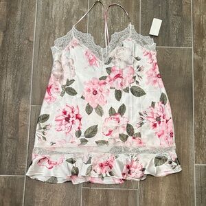 In Bloom by Jonquil Floral Lace Slip night Dress